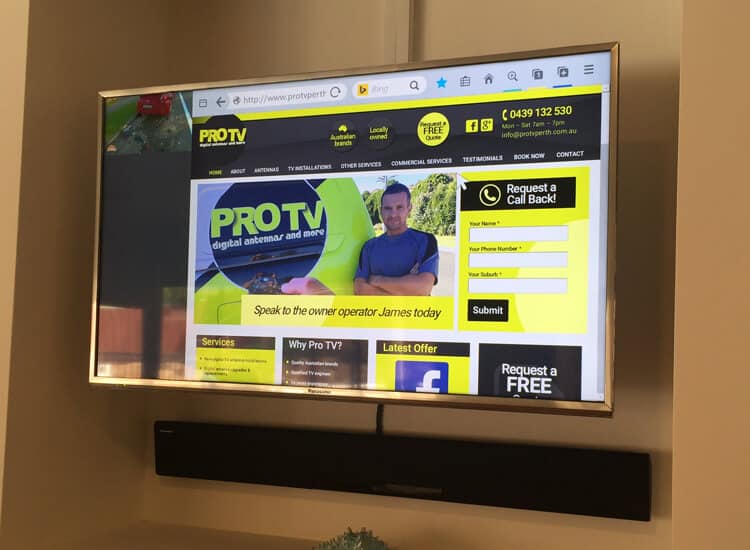 TV-sounbar-installation-Perth