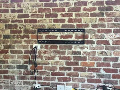 Best approach for hiding conduit / tv cable within double brick