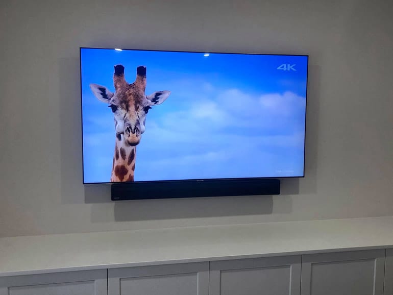 neat & tidy mounted TV