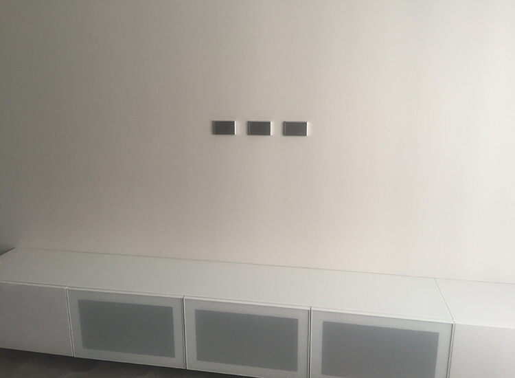 Wall ready for TV mount with hidden cables