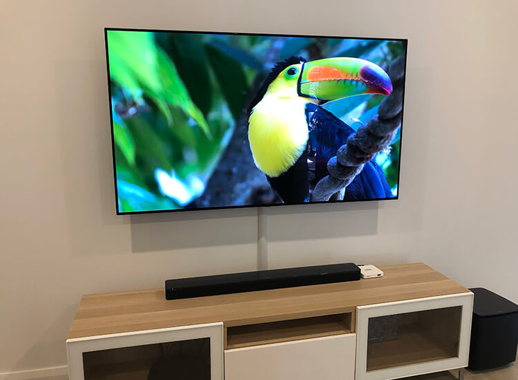 TV Wall Mount with Surface Cables