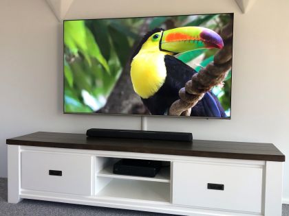 wall mounted tv with internal tv cable option
