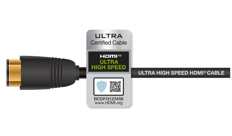 high speed hdmi 2.1 cable for improved video and audio quality.