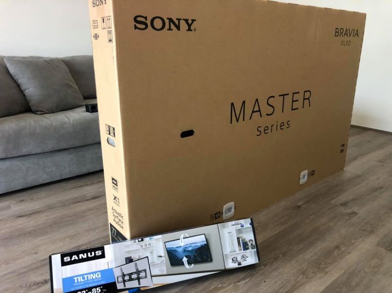 ready for unboxing the Sony Master Series OLED 4K TV