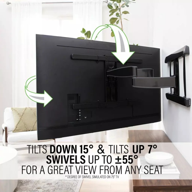 tilt and swivel capabilities of sanus VXF830